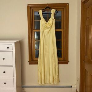 Birdy Grey Mia Matte bridesmaids dress (lemon sorbet)